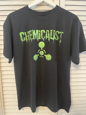 Chemicaust Green Logo L T Shirt TEXAS Death Thrash Metal Sodom Warbeast Exodus