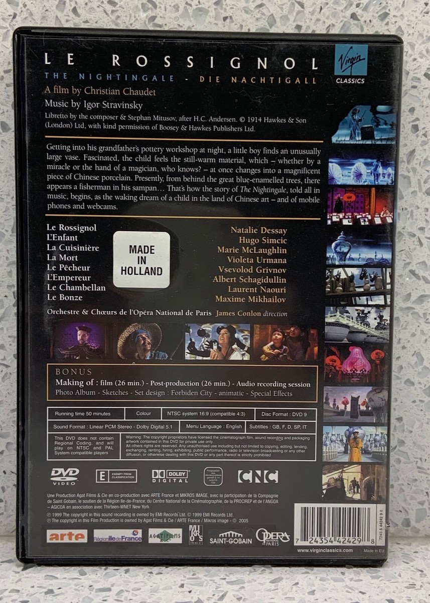 STRAVINSKY Le Rossignol (DVD, 2005) Natalie DESSAY Film by