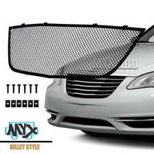 Black Mesh Grille Stainless Steel Upper Grill For 2011- 2014 Chrysler 200 Black Mesh Grille Stainless Steel Upper Grill For 2011- 2014 Chrysler 200