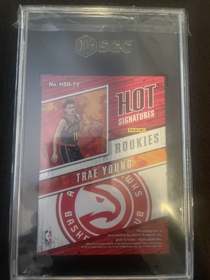2018-19 Panini Hoops TRAE YOUNG Hot Signatures Rookies RC Auto 