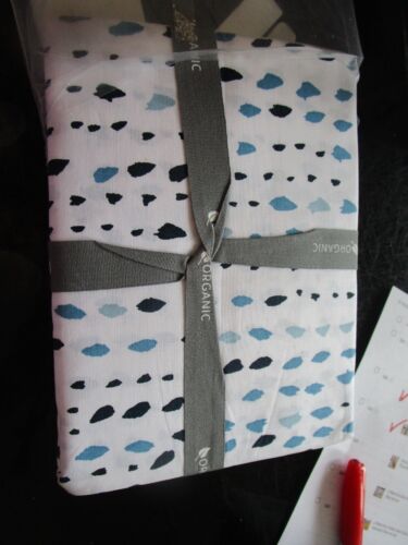 2 West Elm pillowcases standard Pebble Painted Dots Midnight New w tags