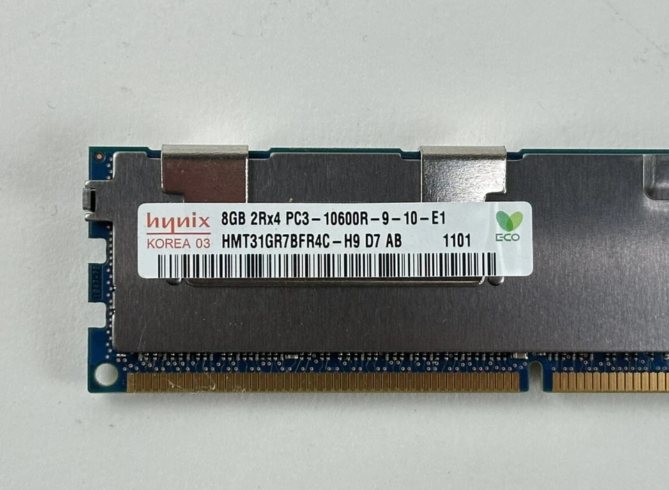 32GB Lot of 4x 8GB 2Rx4 PC3-10600R 1333MHz RDIMM RAM ECC Memory Server Hynix - Image 4 of 4