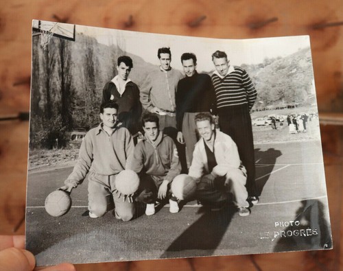Tirage Original Photo – Basket-ball – Le Progrès – Noir Et Blanc – 18x24 Cm – France