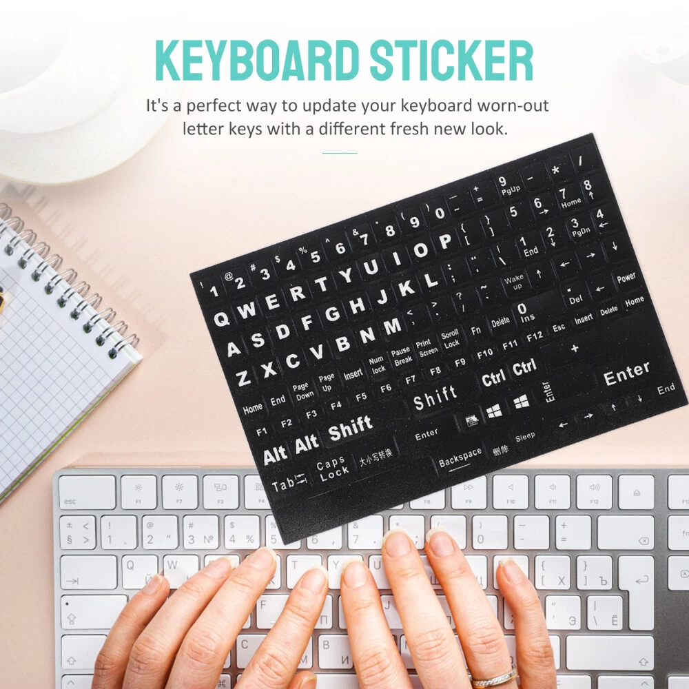 Mechanical Keyboard Stickers Label Desktop Letter Sticker Computer Accessories *