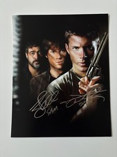 JENSEN ACKLES & JARED PADALECKI In-Person signed Autogramm 20x25cm Supernatural