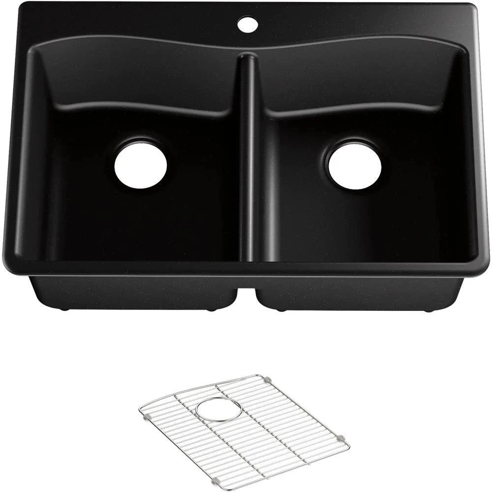 Kohler sink online basin rack