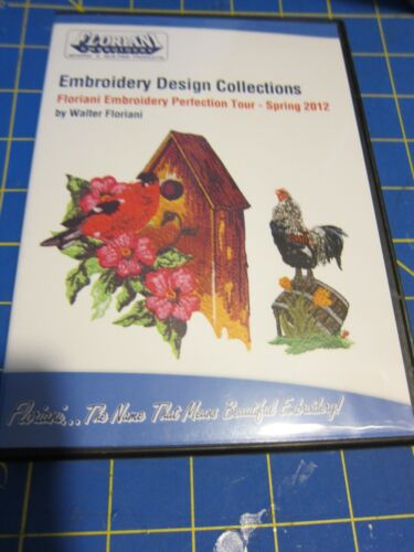 Floriani Embroidery Designs Collection Spring 2012 Birdhouse, Rooster & More CD - Picture 1 of 3
