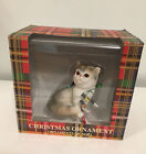 Sandicast Shorthair Calico Bicolor Cat Tangled In Lights Christmas Ornament