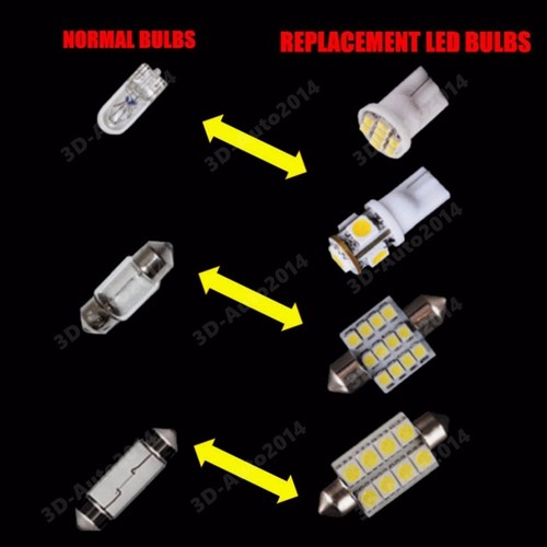 15pcs LED Xenon White Light Interior Package Kit for Mazda CX-9 2013-2016 - Picture 9 of 10