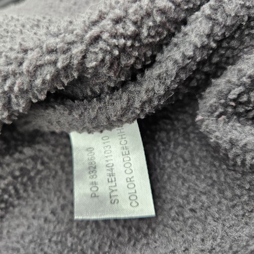 Y2K O'NEILL Sherpa Lined Hoodie Jacket Gray Full Zip Surf Skate Gray Sweatshirt - Picture 13 of 21