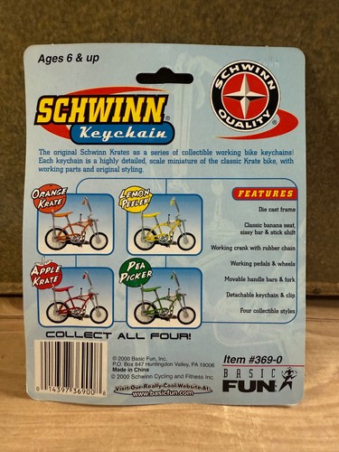 COMPLESTE SET Schwinnn- Vintage 2000 Keychain Basic Fun #369-0 - Picture 8 of 8