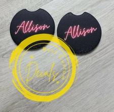 Car Accessories Custom Photo Car Coasters (2 Pack) | Car Coasters | Custom Coast