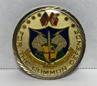 United States Northern Command For The Common Defence Aerospace Challenge Coin