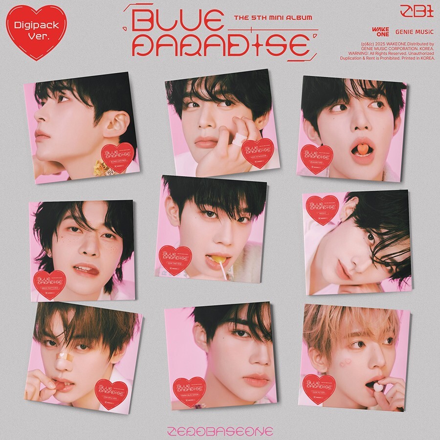 ZEROBASEONE BLUE PARADISE 5th Mini Album DIGIPACK Ver/CD+Book+4