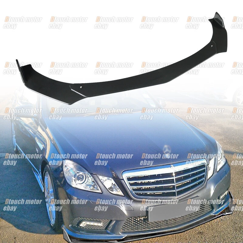 Kit corpo spoiler divisor de lábios frontais classe E E65 E63 E400 para Mercedes Benz E350 - Imagem 2 de 4