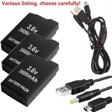 Battery  2in1 Charge Cable for Sony PSP 1000 1001 1002 1003 1004 1005 PSP-110