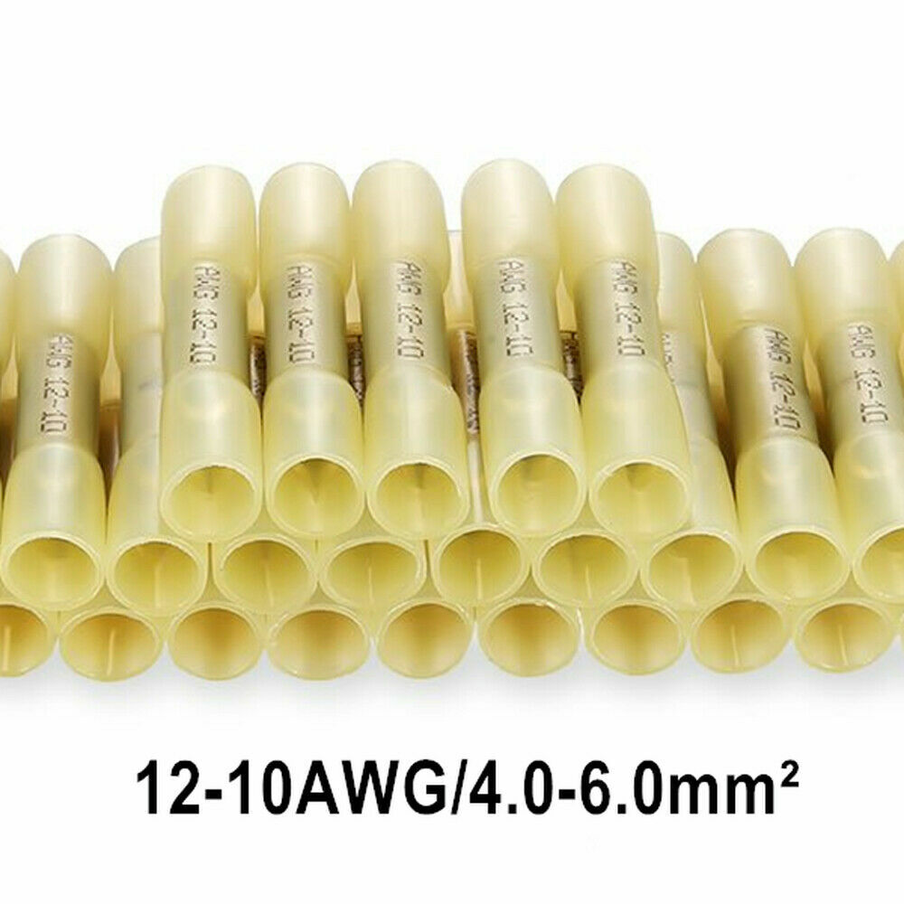 Heat Shrink Butt Wire Splice Connectors Seal Crimp Terminals