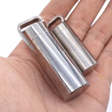 Solid TC4 Titanium Alloy Outdoor EDC Multi Tools Waterproof Medicine Pill Box