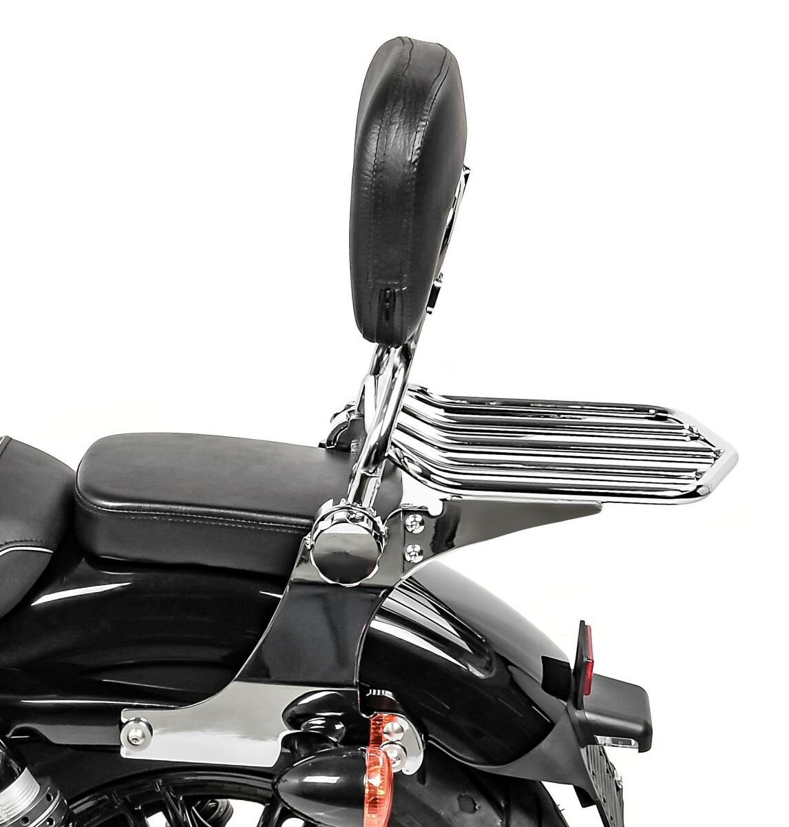Sissy Bar Mit Gepäckträger Für Harley Davidson - Quick-Lock System - Schwarz