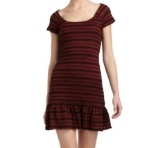 Free People Fully Lined Cozy Day Ruffle Hem Stretch Dress Size XS