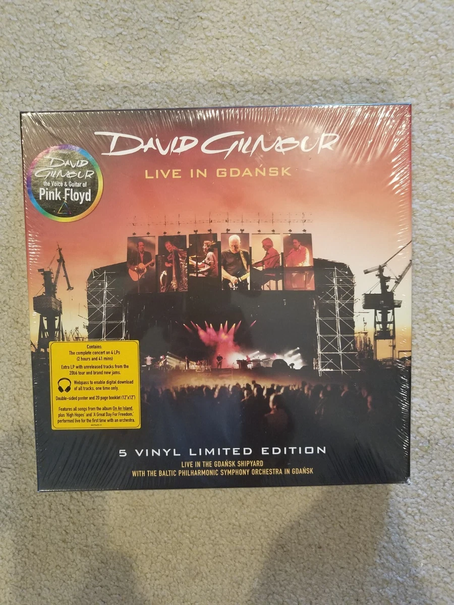 DAVID GILMOUR - LIVE IN GDANSK - FACTORY SEALED 5 LP BOX SET W.