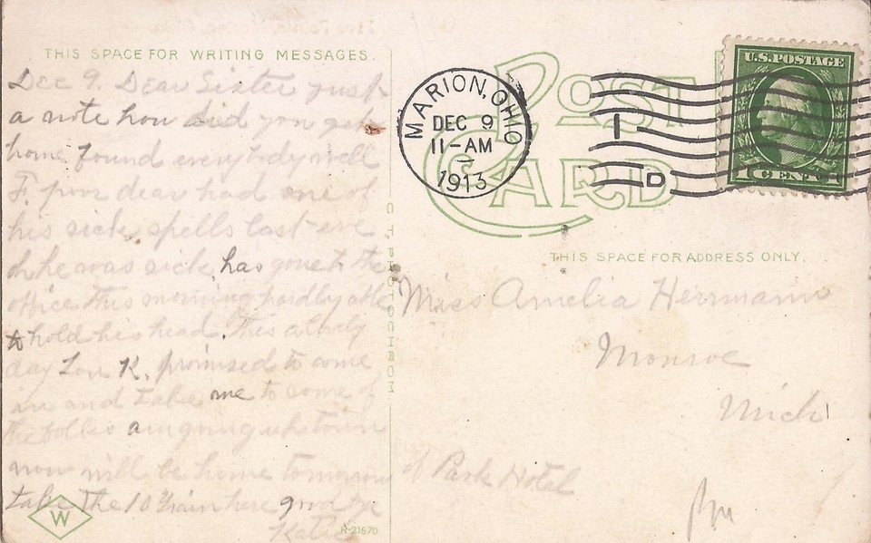 Marion, OHIO Five Points 1913 eBay