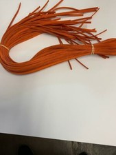 RAWLINGS/TANNERS PREMIUM LEATHER GLOVE LACE 1/4" BY 72" ORANGE