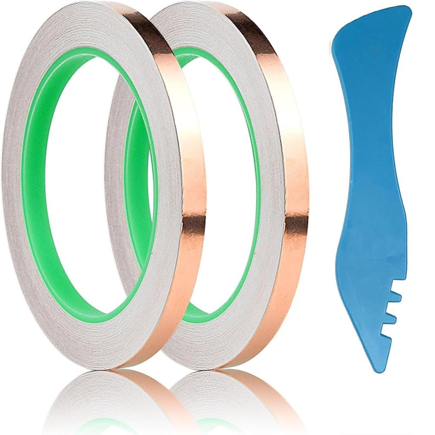 Double Sided Conductive Copper Foil Tape for Stained Glass Welding, Electrica...