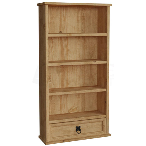 Corona DVD Rack 1 Drawer Shelf Unit Mexican Solid Waxed Pine By Home Discount - Picture 6 of 6