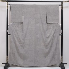 Pure Silk Kimono Miniature Pattern Sleeve 164cm Used Elegant Formal