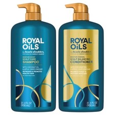 Head  Shoulders Royal Oils Shampoo and Conditioner Pumps Bu - 2pk - 62.8 fl oz