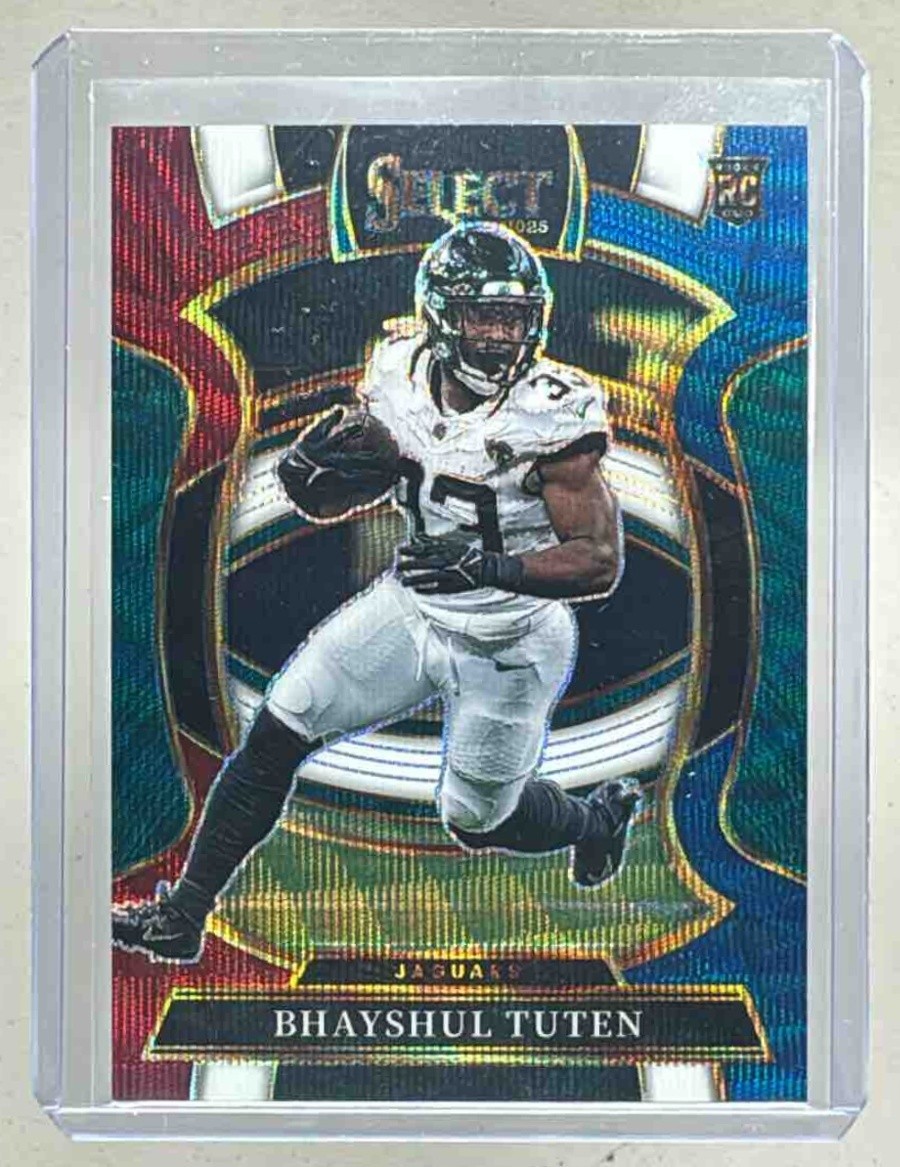 Bhayshul Tuten 2025 Panini Select #29 Tri-Color Prizm Concourse Rookie RC /399
