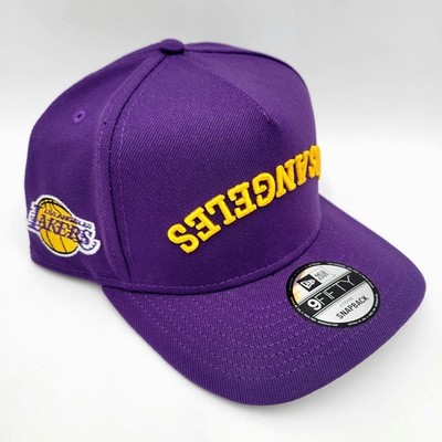 Los Angeles Lakers Upside Down A-Frame New Era 9Fifty Snapback Cap
