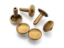 9mm Cap x 8mm Post Leather Rivet Double Cap Rivets Tubular Metal Rapid Rivet ...