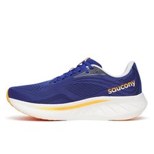 Saucony Men's Ride 18 Sneaker, Azurite/Peel, 15