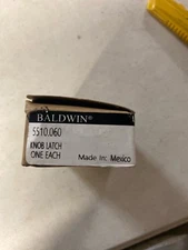 Baldwin 5510.060 Interior Latch, 2-3/8" Backset, Satin Brass/Brown