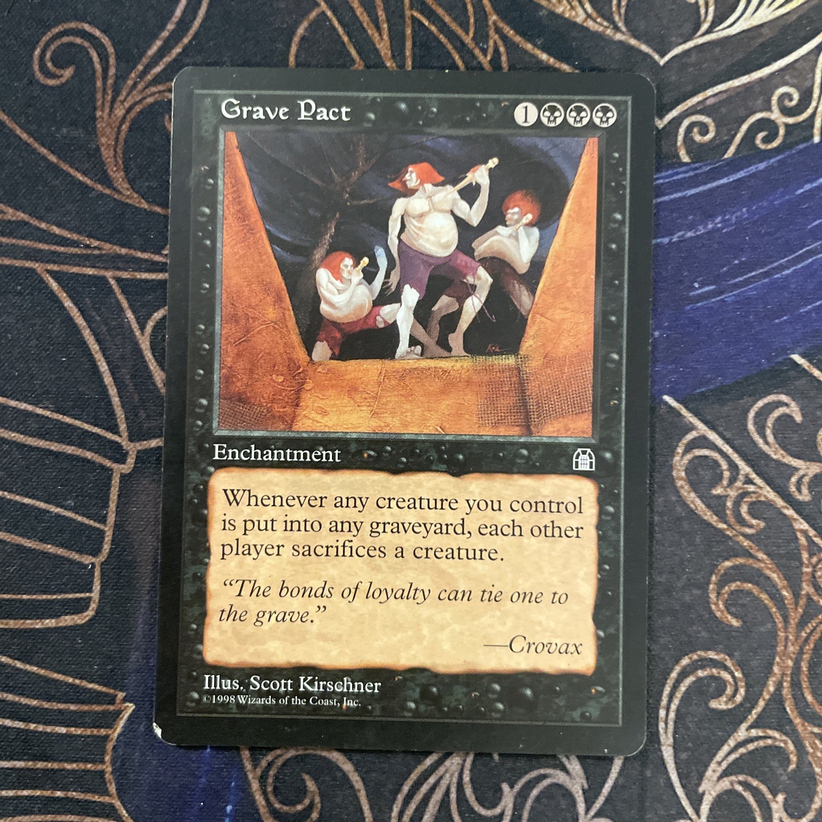 MTG Magic the Gathering Grave Pact (60/143) Stronghold LP