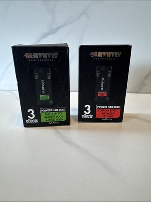 2-Gummy Professional Powder Hair Wax 3 Effects Matte & Volume 0.71oz. Each New