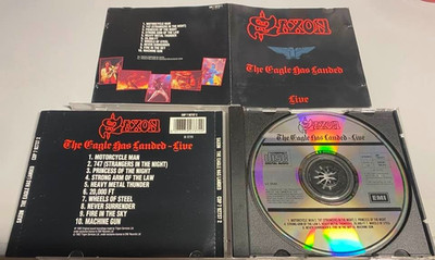 SAXON - ''THE EAGLE HAS LANDED-LIVE'' - RARE NWOBHM CD 1982 - FIRST UK PRESSING