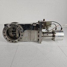 TESTED Huntington 6" CF Conflat DN100CF Pneumatic Gate Valve SS High Vacuum UHV