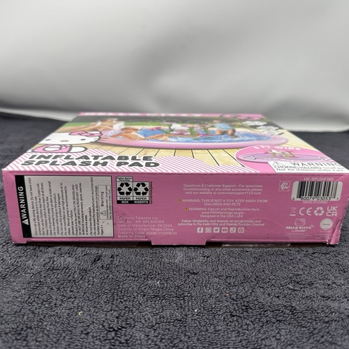NUEVA almohadilla inflable para salpicaduras Hello Kitty de 5 pies de ancho - Imagen 5 de 8