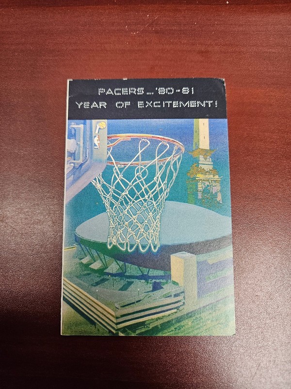 ES25 Indiana Pacers 1980/81 NBA Basketball Pocket Schedule - Marathon