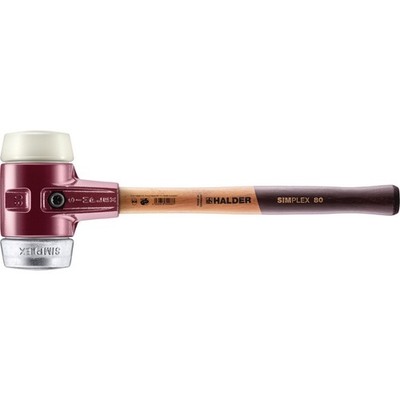 HALDER SIMPLEX Schonhammer Ø 80 mm Nylon / Weichmetall Hammer Gummihammer NEU