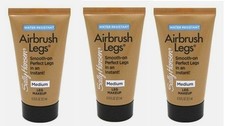  Pack 3 Sally Hansen Airbrush Legs Medium 0.75oz TRAVEL SIZE Tube