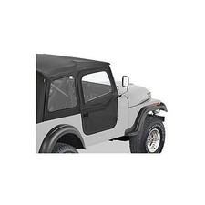 Bestop Doors 2-piece Full Fabric Black Driver And Passenger Fits Jeep Cj-7 Pair