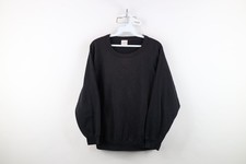Vintage 70s 80s Streetwear Womens M Distressed Blank French Terry Sweatshirt USA