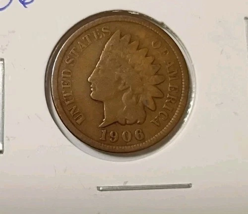 1906 Indian Head Small Cent Bronze Circulated Coin Philadelphia Mint