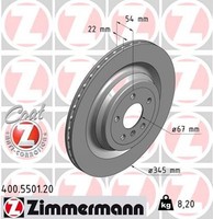 2X Bremsscheibe Coat Z Zimmermann 400.5501.20 FüR GLE C292 W166 Mercedes Klasse