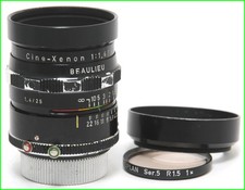 @ Schneider Kreuznach Cine-Xenon 1.4/25mm C-Mount lens for Beaulieu 16mm