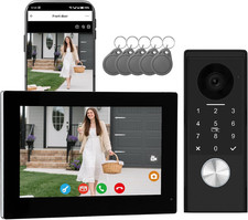Video Door Intercom 2-Wired with 7" Monitor and HD Camera